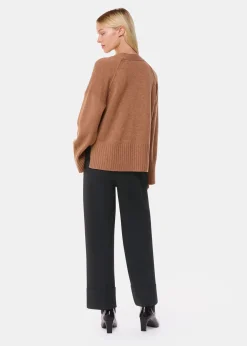 Black Sabrina Turn Up Trouser