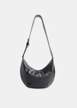 Black Sia Curved Crossbody Bag