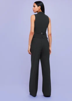 Black Sienna Wool Blend Trouser