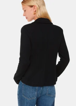 Black Slim Jersey Jacket