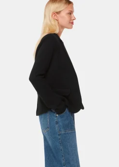 Black Slim Jersey Jacket