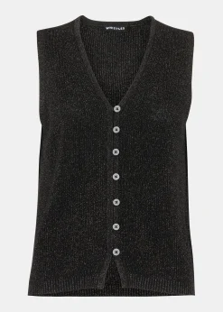 Black Sparkle Knit Tank