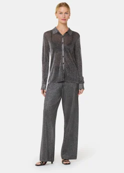 Black Sparkle Knitted Trouser