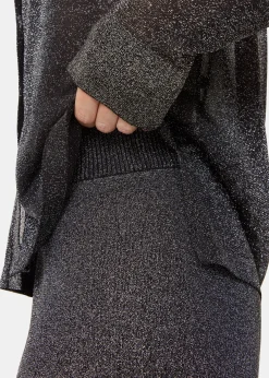 Black Sparkle Knitted Trouser