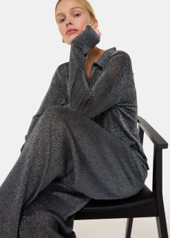 Black Sparkle Knitted Trouser