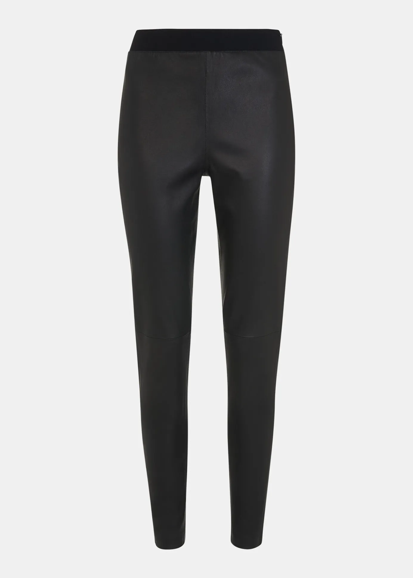 Black Stretch Leather Legging