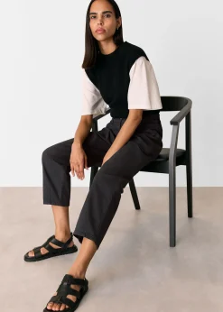 Black Tessa Casual Trouser