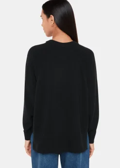 Black Ultimate Cashmere Crew Neck