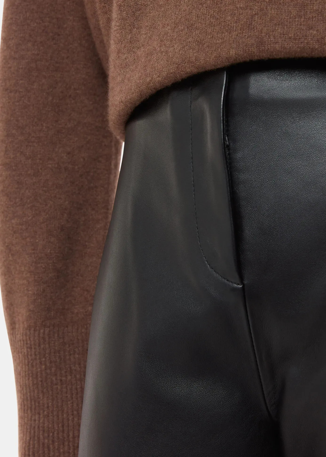 Black Ultimate Leather Trouser