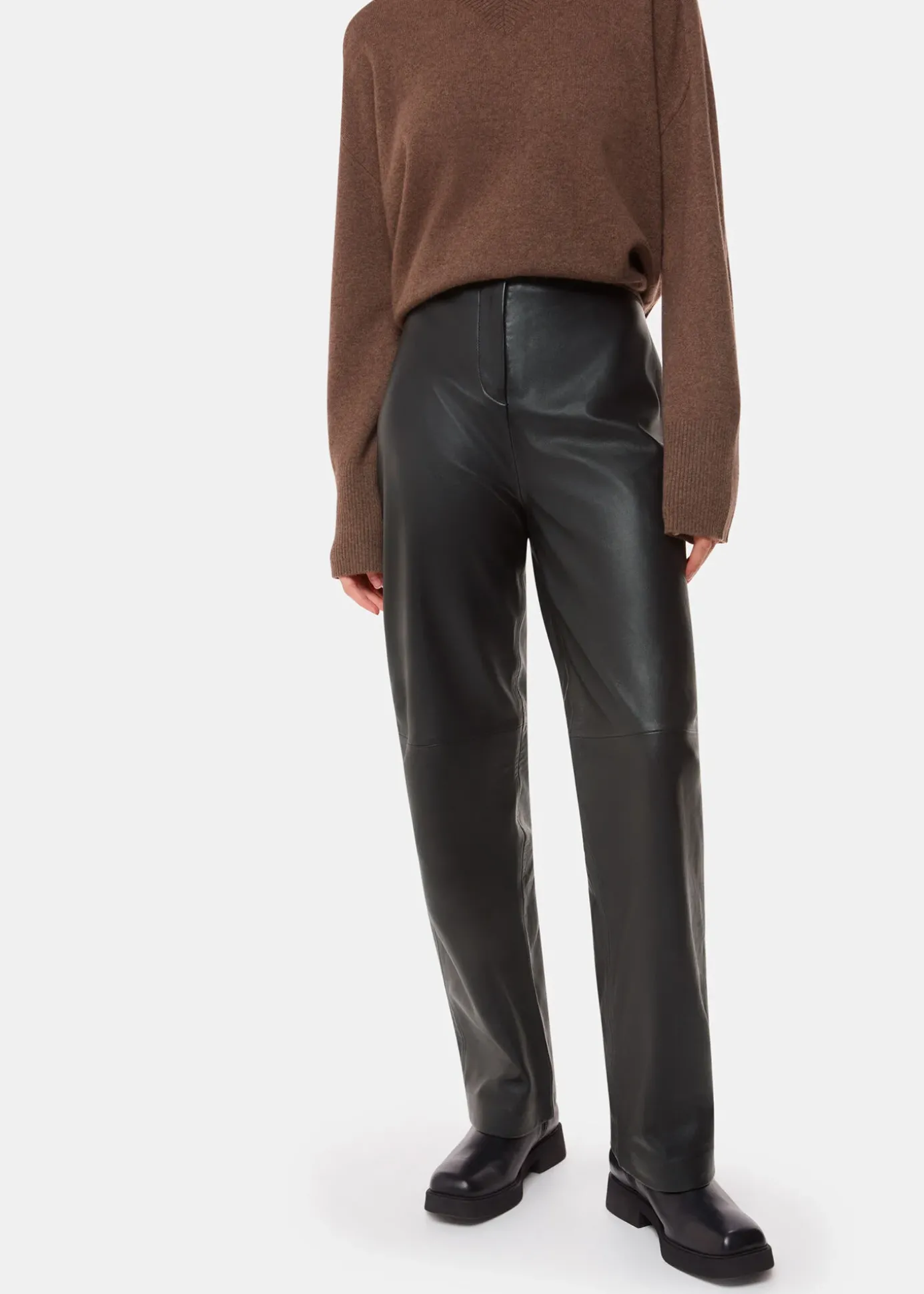 Black Ultimate Leather Trouser