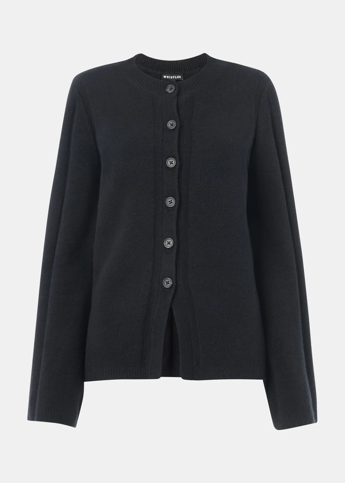 Black Wide Sleeve Detail Cardigan