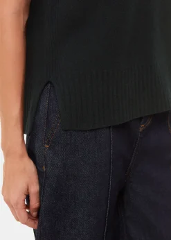 Black Wool Sleeveless Tank