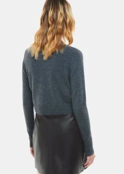 Black Wrap Leather Mini Skirt