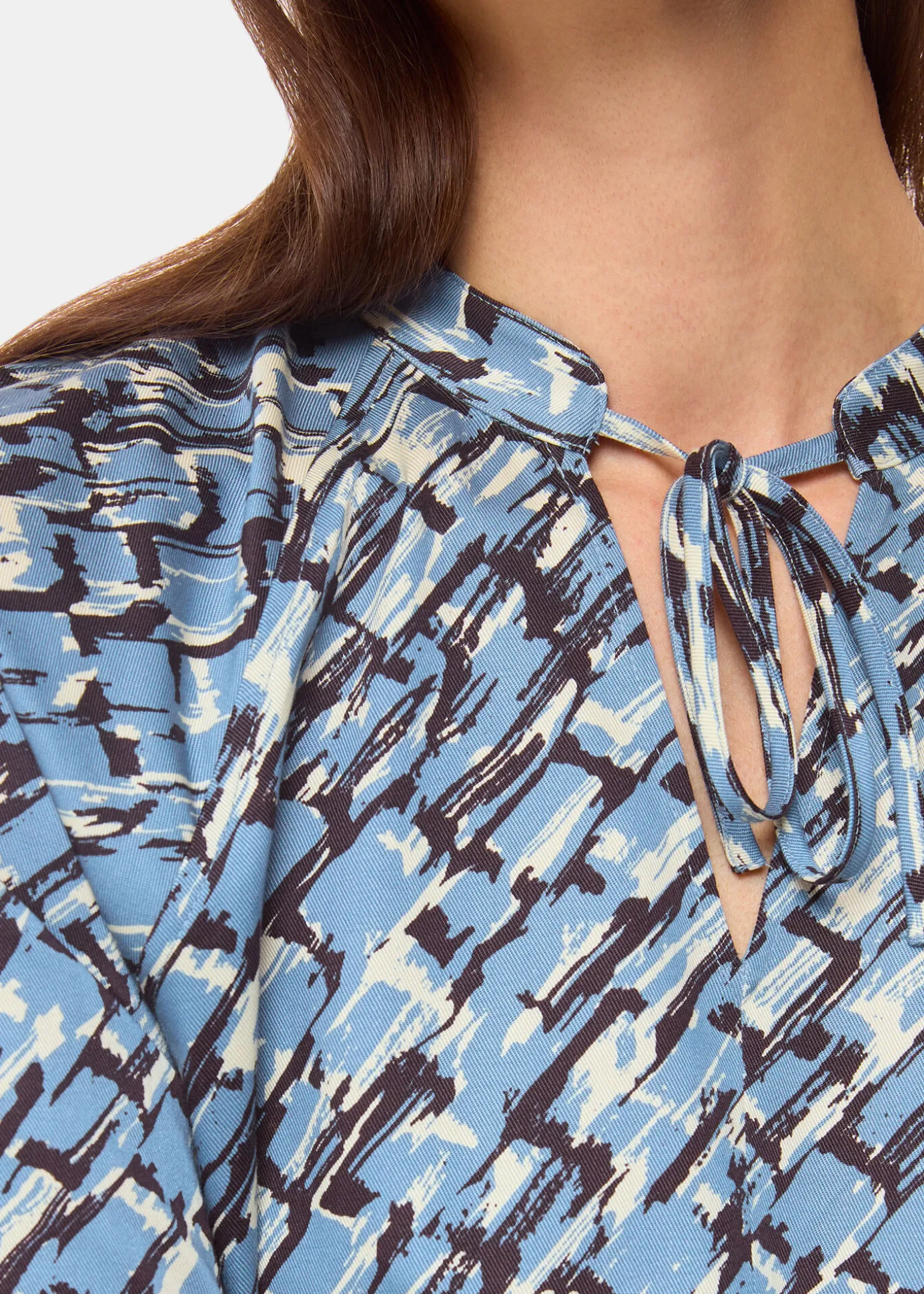 Blue Feathered Wing Marnie Dress