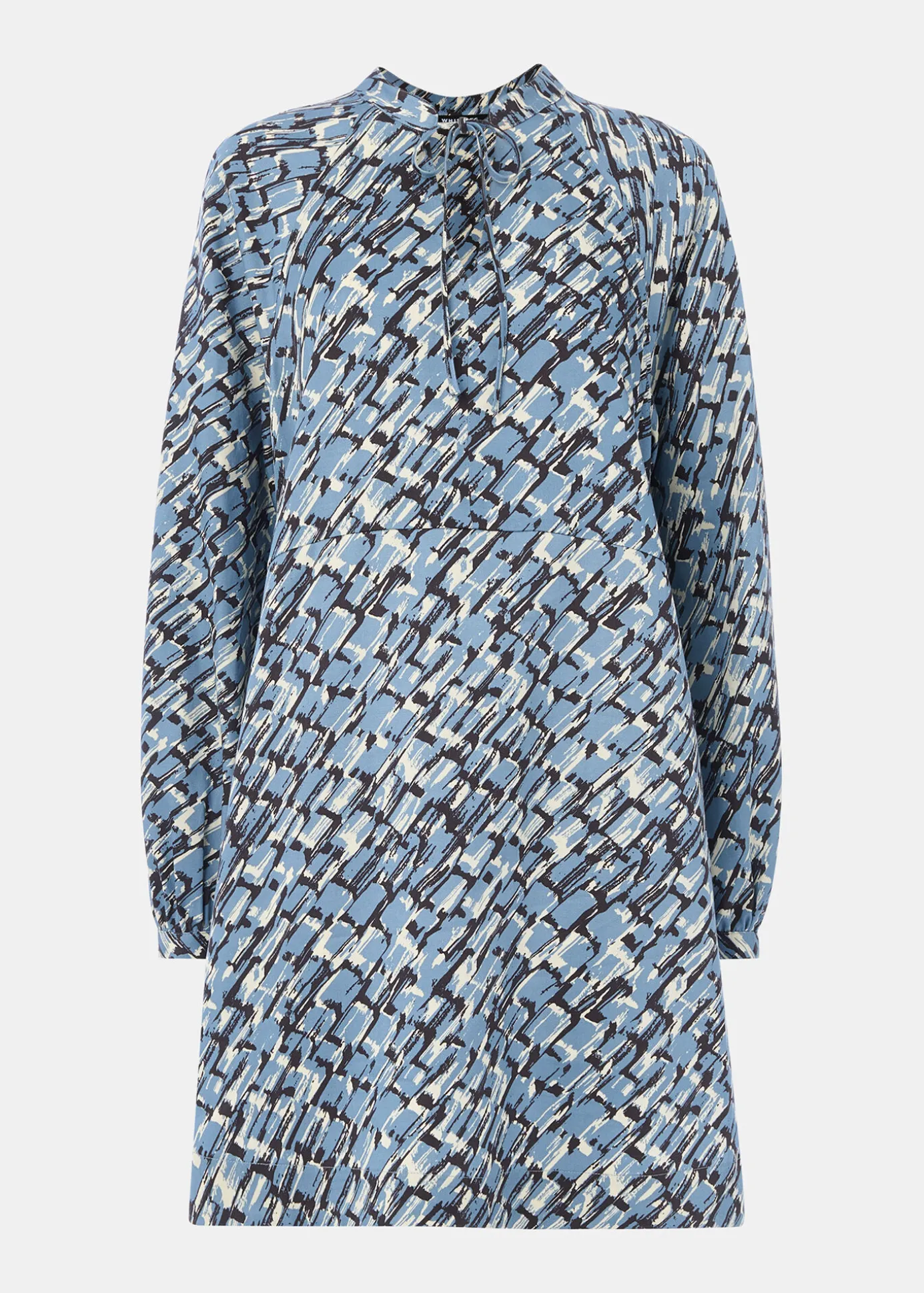 Blue Feathered Wing Marnie Dress