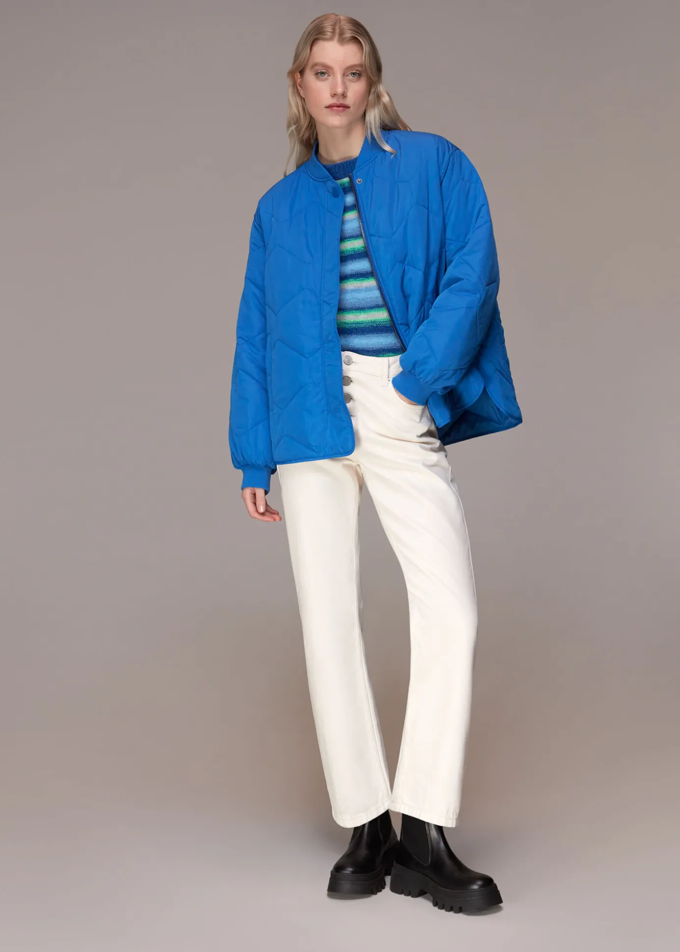 Blue Ida Short Quilted Coat