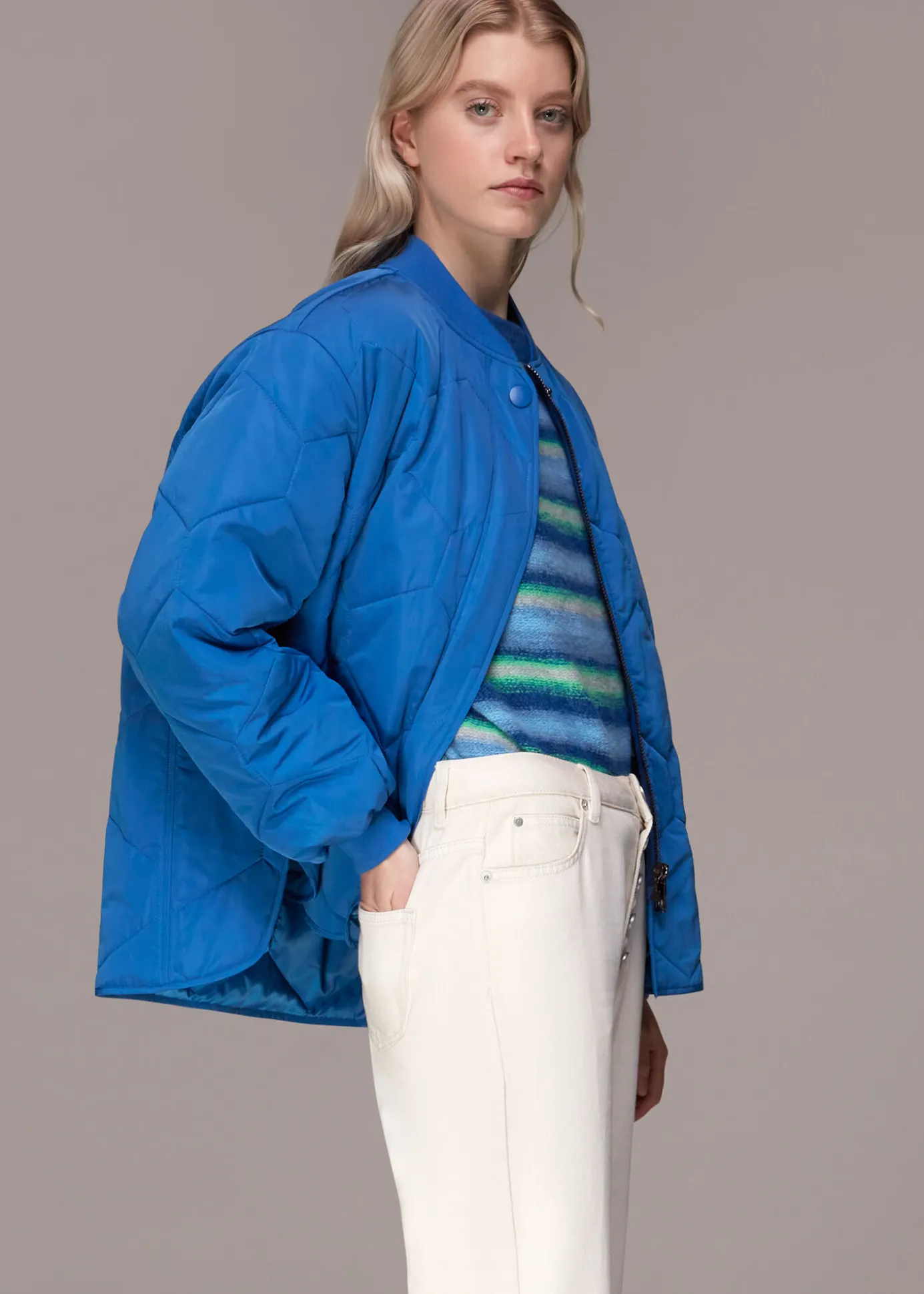 Blue Ida Short Quilted Coat
