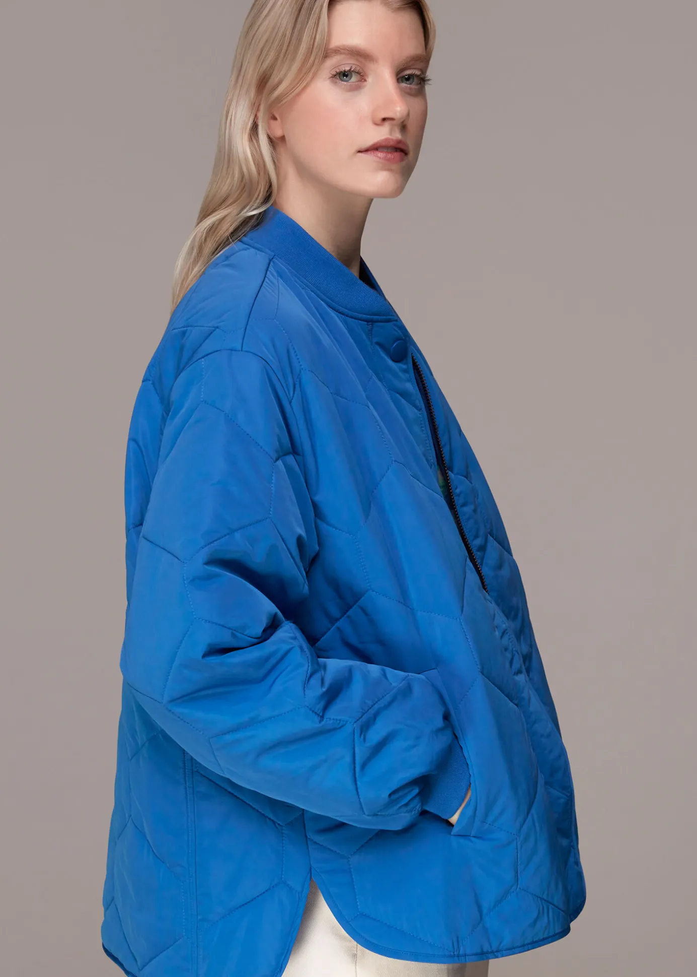 Blue Ida Short Quilted Coat