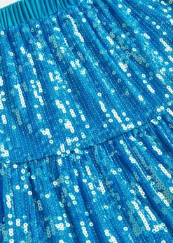 Blue Isadora Sequin Skirt