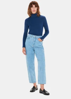 Blue Maja Knitted Polo Neck Knit