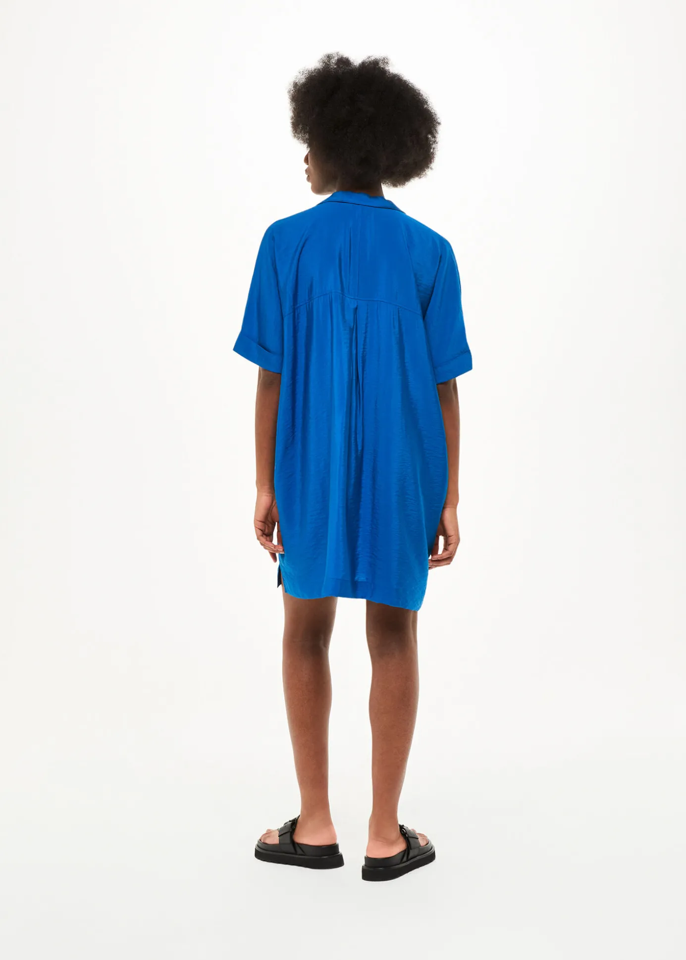Blue Melanie Relaxed Shirt Dress