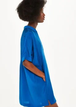 Blue Melanie Relaxed Shirt Dress