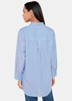 Blue Millie Stripe Oversized Shirt