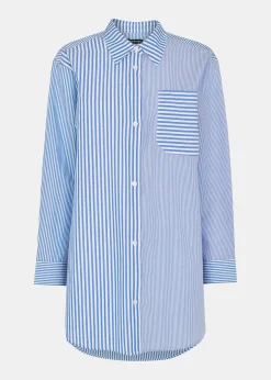 Blue Millie Stripe Oversized Shirt
