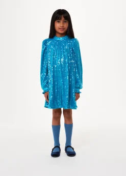 Blue Sadie Sequin Dress