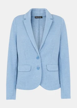 Blue Slim Jersey Jacket