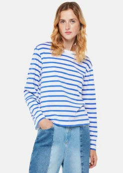 Blue Stripe Cotton Top