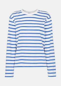Blue Stripe Cotton Top