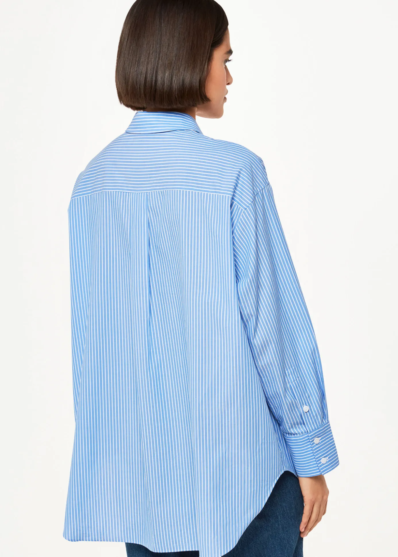 Blue Stripe Oversized Shirt