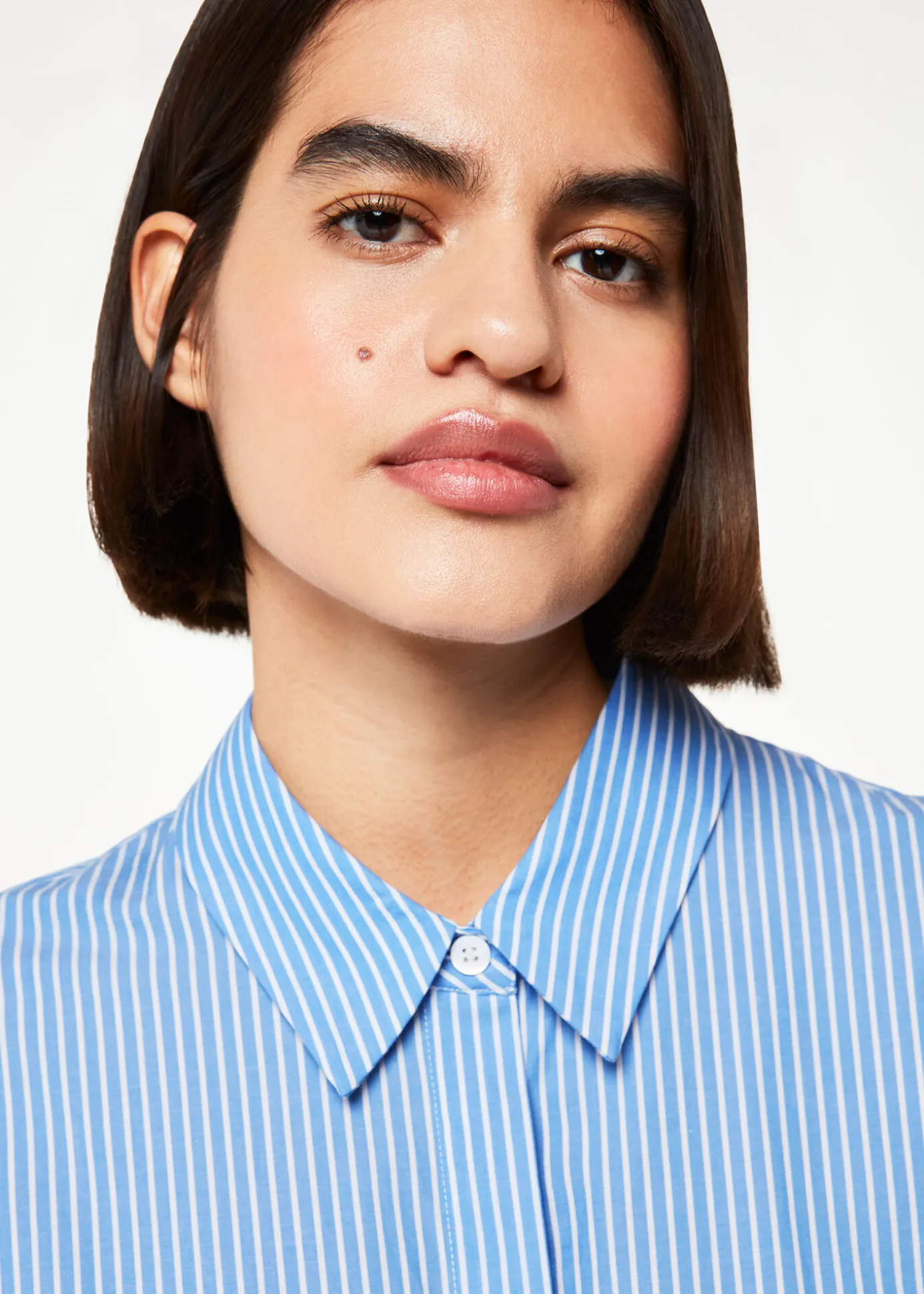 Blue Stripe Oversized Shirt