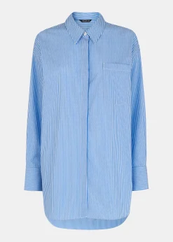 Blue Stripe Oversized Shirt