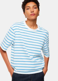 Blue Stripe Short Sleeve T-shirt