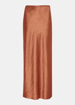 Bronze Ella Bias Cut Skirt
