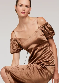 Bronze Faye Bardot Dress