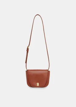 Brown Carlota Turnlock Satchel