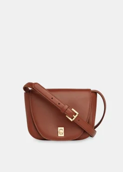Brown Carlota Turnlock Satchel