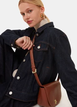 Brown Carlota Turnlock Satchel