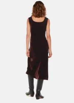 Brown Hai Velvet Sienna Dress