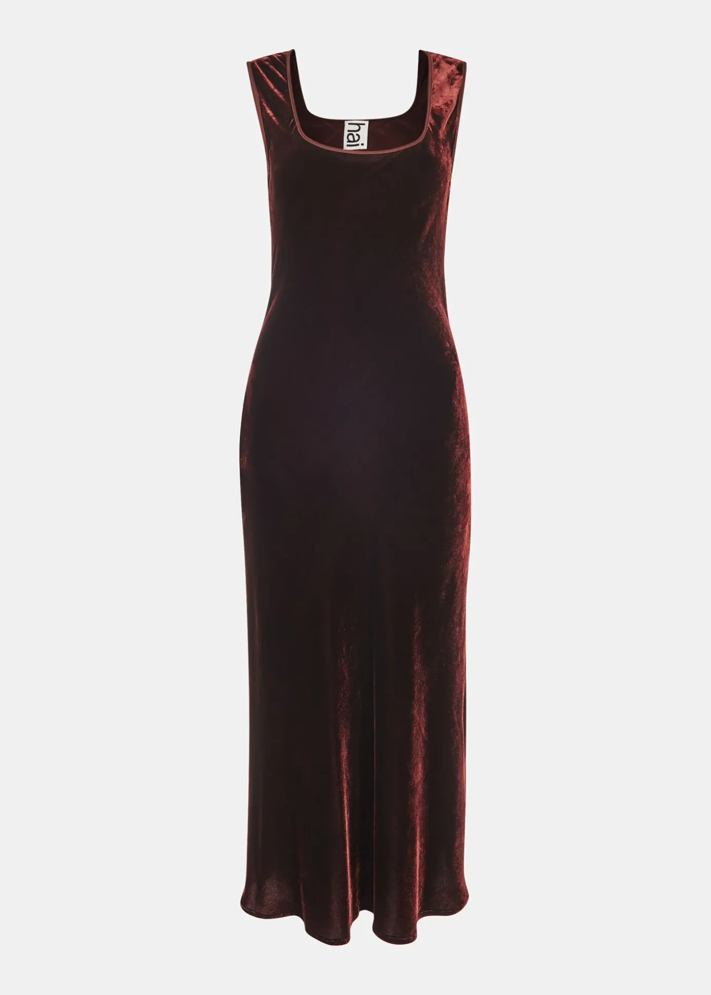 Brown Hai Velvet Sienna Dress