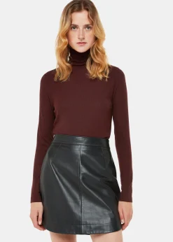 Burgundy Essential Ribbed Polo