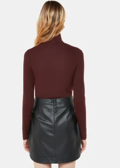Burgundy Essential Ribbed Polo