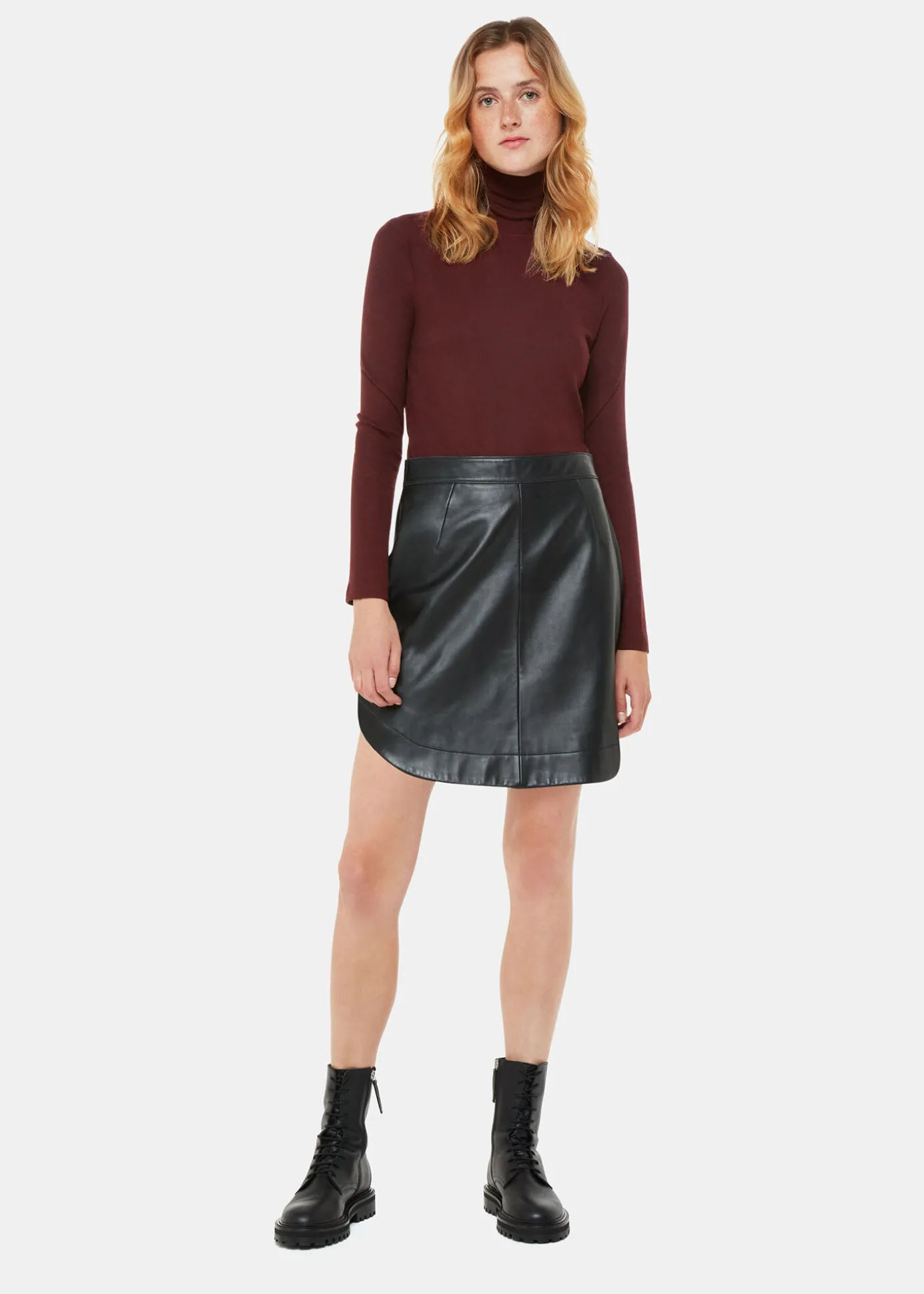Burgundy Essential Ribbed Polo