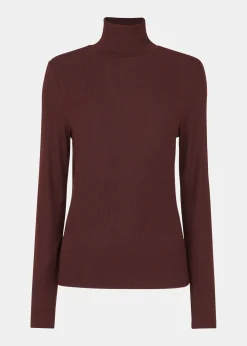 Burgundy Essential Ribbed Polo