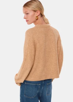 Camel Alana Wool Mix Crew Neck