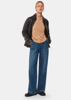 Camel Alana Wool Mix Crew Neck