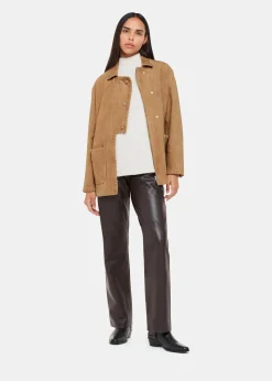 Camel Bohdi Western Suede Biker